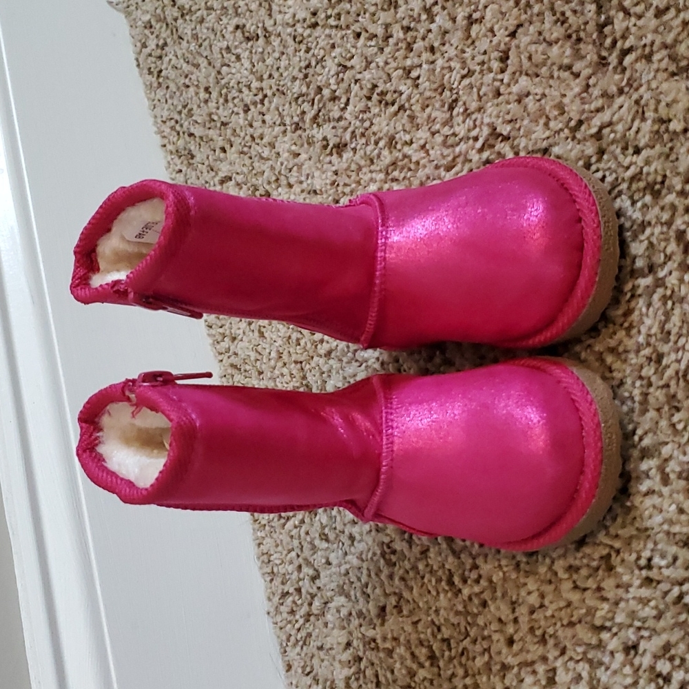 Toddler Girl Fushia Pink Boots